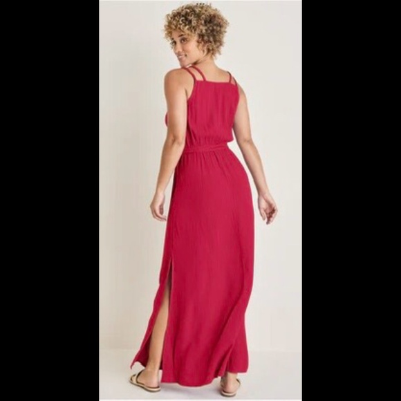 VENUS NWTs Barberry Geranium Pink Braided Deets Maxi Dress Greek Goddess Vibes M - Picture 3 of 14